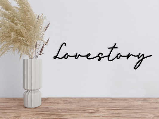 Schriftzug "Lovestory"